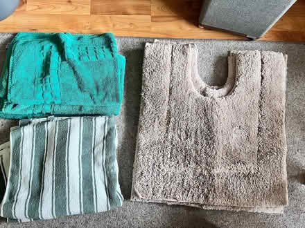 Photo of free Bathroom towels and floor mats (Torbrex FK7) #1