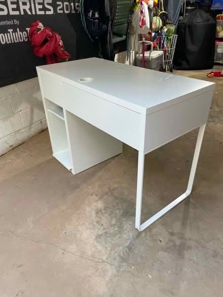 Photo of free ikea white MICKE desk (NW wash dc near Wilson HS) #1
