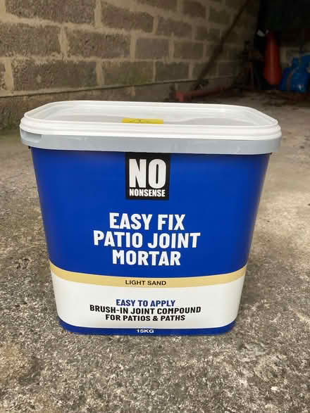 Photo of free Nearly full Tub of Patio Joint Mortar (Bear Flat) #1