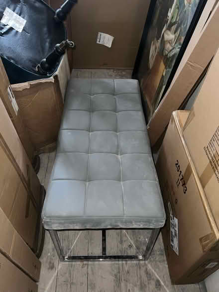 Photo of free Grey bench (L7) #1