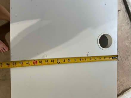 Photo of free ikea white MICKE desk (NW wash dc near Wilson HS) #3