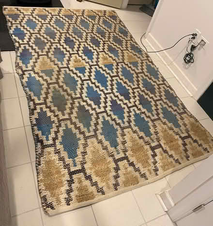 Photo of free 5’ x 8’ woven West Elm area rug (Capitol Hill, Duncan St NE) #4