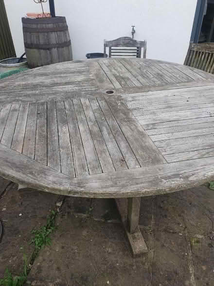 Photo of free Round Outdoor Table (Monk Fryston LS25)