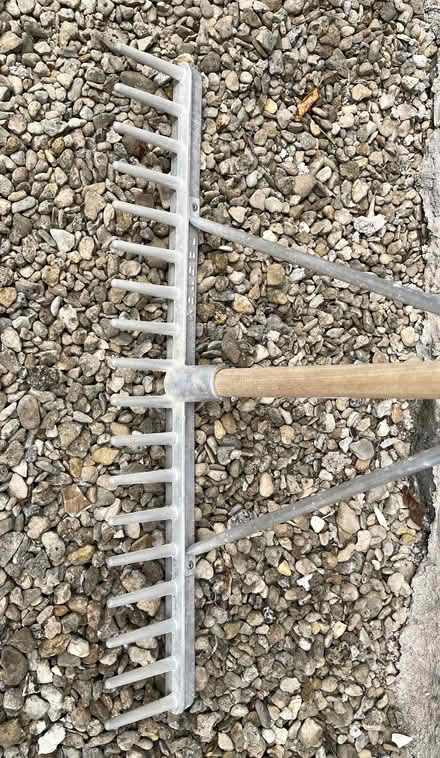 Photo of free Gravel rake hardly used (Near Evercreech BA4) #2