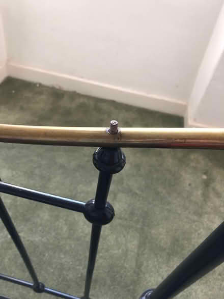 Photo of free Single brass bedstead (Larkhall) #3
