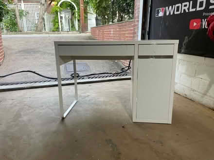 Photo of free ikea white MICKE desk (NW wash dc near Wilson HS) #2