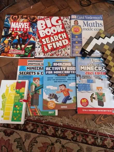 Photo of free Kids books-Minecraft, Lego notebook, (Chobham GU24) #1