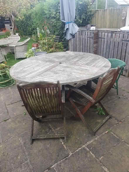 Photo of free Round Outdoor Table (Monk Fryston LS25)