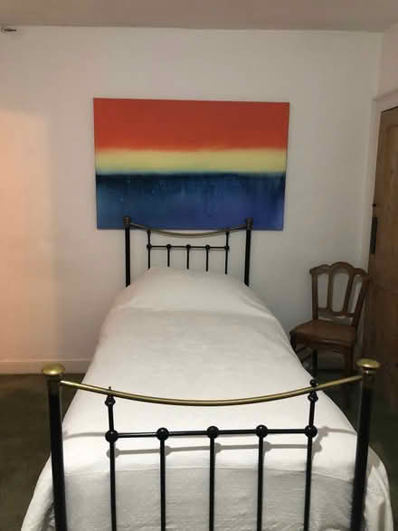Photo of free Single brass bedstead (Larkhall) #1