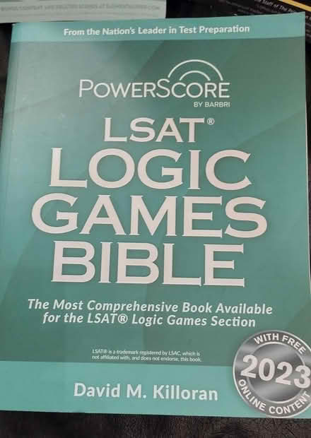 Photo of free LSAT Logic books (Brooklyn 11218) #4