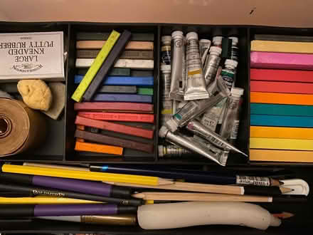 Photo of free Box of artists materials (EH6) #2
