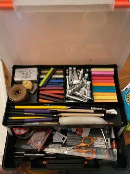 Photo of free Box of artists materials (EH6) #1