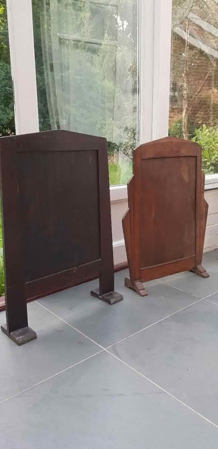 Photo of free Two vintage wood fireguards (HP10 penn) #1