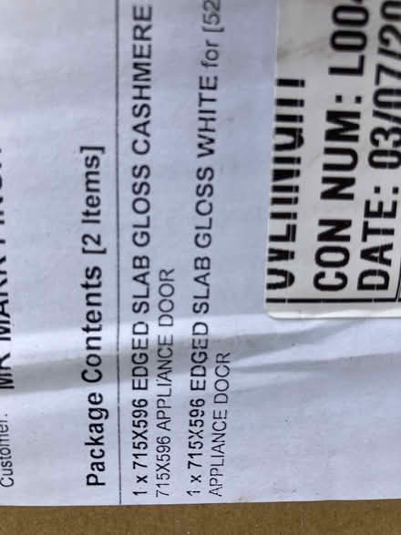 Photo of free Kitchen Utility door gloss cashmere (GU24 Bisley) #2