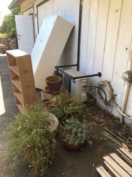 Photo of free Pots, bookcase, closet, wood (Sebastopol south Main Street) #1