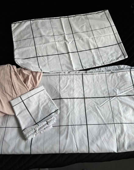 Photo of free Double Bed Cover with two pillowcases and fitted sheet (Reabrook Estate SY2) #1