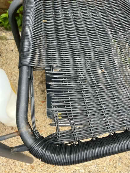 Photo of free 2x black garden chair (Harrow) #2