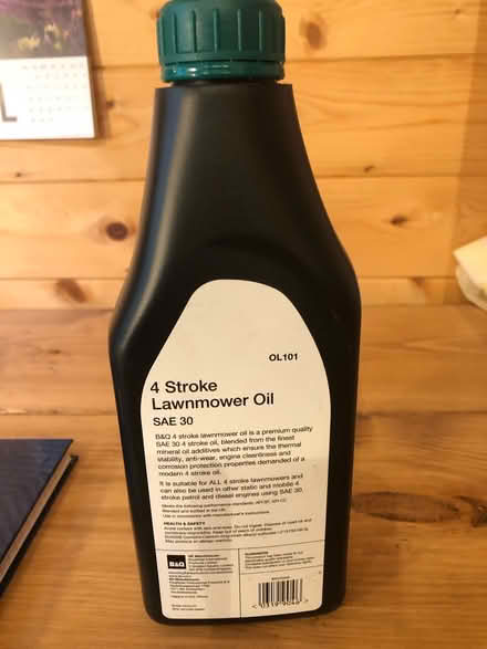 Photo of free Lawnmower oil 4 stroke (SG4 Hitchin) #2