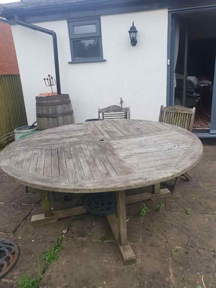 Photo of free Round Outdoor Table (Monk Fryston LS25)