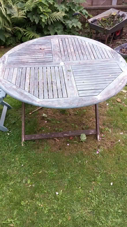 Photo of free Rickety wooden table (LS15 Cross Gates)