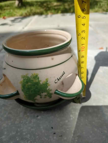 Photo of free Ceramic herb plant pot (BR6, Green Street Green) #1