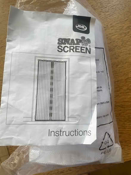 Photo of free Snap on screen door covering (Surbiton KT6) #1