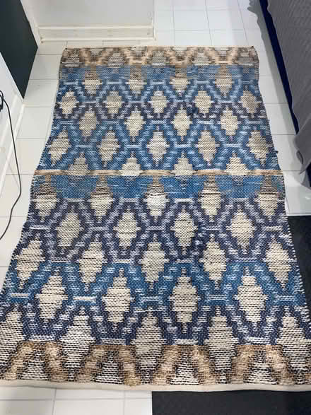 Photo of free 5’ x 8’ woven West Elm area rug (Capitol Hill, Duncan St NE) #1