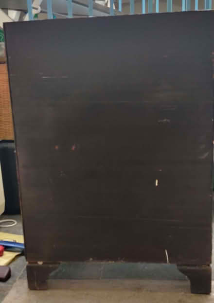 Photo of free 4 drawer dark wood veneer chest of drawers (Bradford on Avon BA15) #4