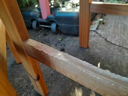 Photo of free 4 wooden dining room chairs (Sutton St. Nicholas HR1) #4