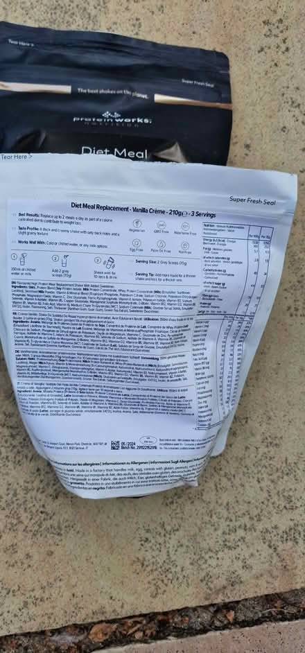 Photo of free Protein Works diet meal replacement powders (Freezywater EN3) #4