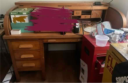 Photo of free Vintage solid wood desk, table (East falls) #1