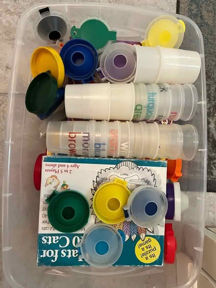 Photo of free Paint cups and puzzles (Billerica Center) #1