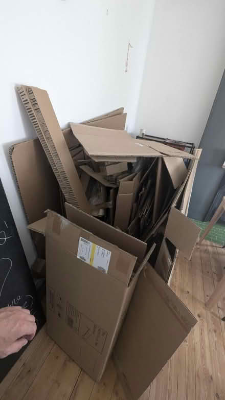 Photo of free Assorted packing/moving boxes (Prestonville) #1