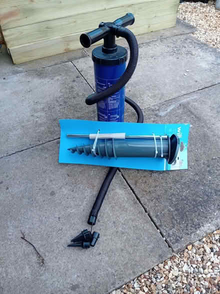 Photo of free Hand pump + washingline spike (Goldington MK41) #1