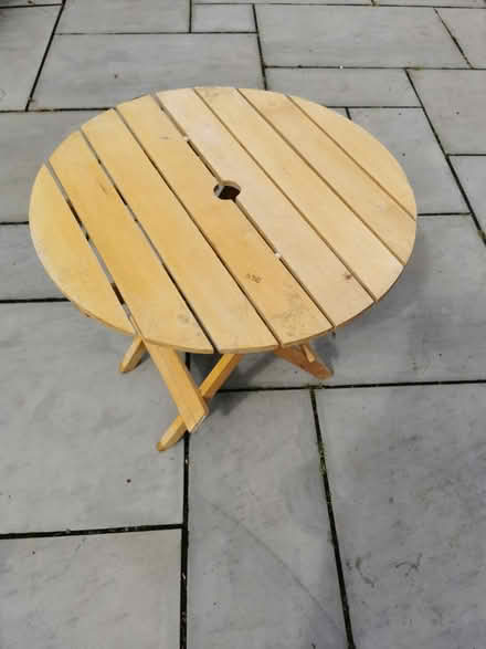 Photo of free Small outdoor garden side table (M35 Failsworth, Manchester) #1