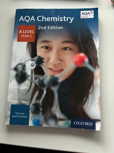 Photo of free AQA A Level Chemistry Yr 2 Book (Barnet EN5) #1