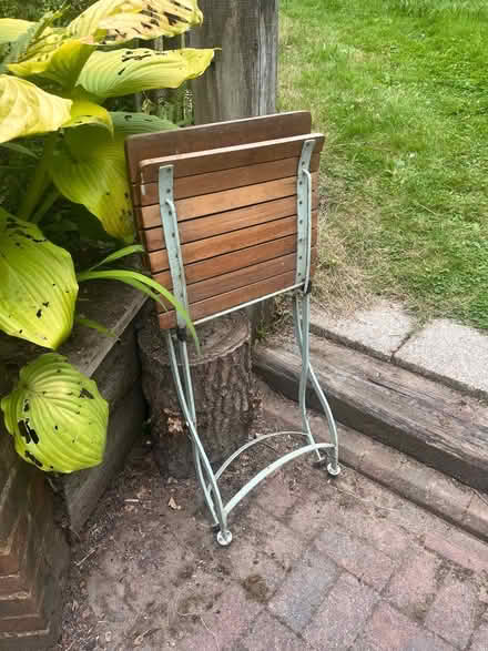 Photo of free 4 folding patio chairs (Pulborough) #1