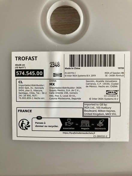 Photo of free Ikea trofast lid (SW19) #2