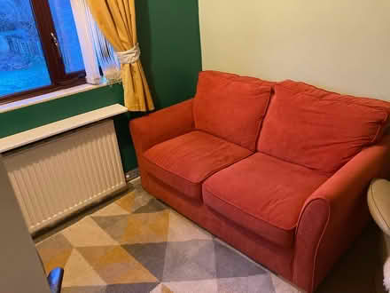 Photo of free Red sofa bed - excellent condition (Burscough L40) #1
