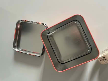 Photo of free Orange Fossil tin box (201 Streatham High Road) #2
