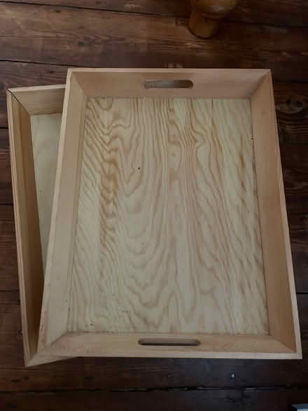 Photo of free 2 Wooden Trays (Sidley) #1