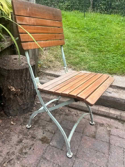 Photo of free 4 folding patio chairs (Pulborough) #2
