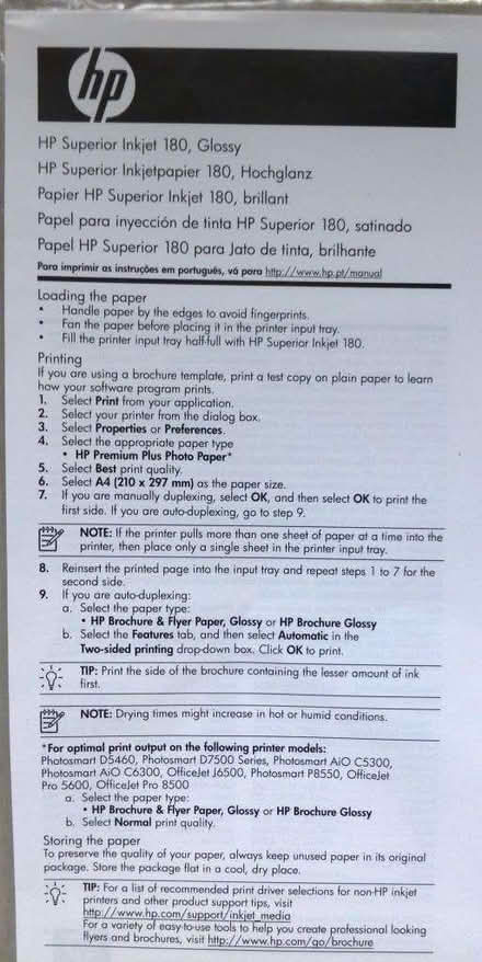 Photo of free Printer Photo Paper (Littleover DE23) #2