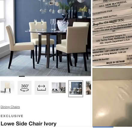 Photo of free Crate & Barrel Chair (Near Tenleytown) #1