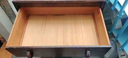 Photo of free 4 drawer dark wood veneer chest of drawers (Bradford on Avon BA15) #2