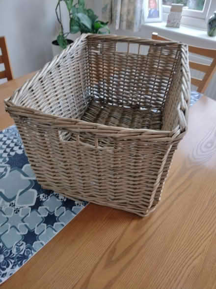 Photo of free Stout wicker basket (Lichfield , Boley park) #1