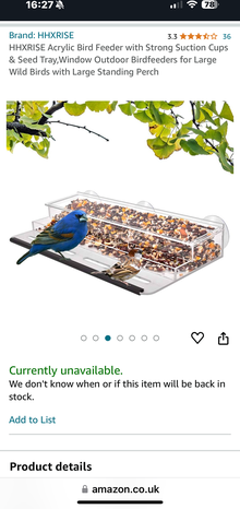 Photo of free Perspex bird feeder unused (Camberwell SE5) #3