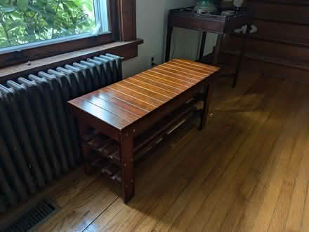 Photo of free Wooden Shoe shelf (Fort Washington MD) #2