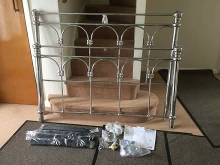 Photo of free 4’6” Double Headboard & Footboard & Accessories NEW (South Woodford E18) #1