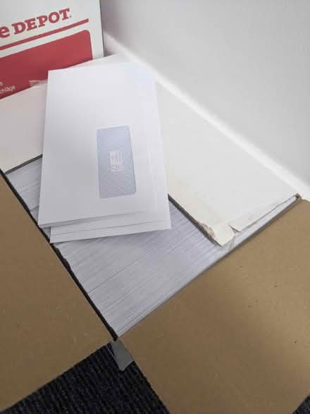 Photo of free Box of Small White Envelopes (CT1) #1